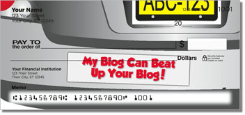 Bumper Snicker Personalized Checks