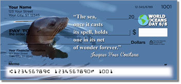 World Oceans Day Personalized Checks
