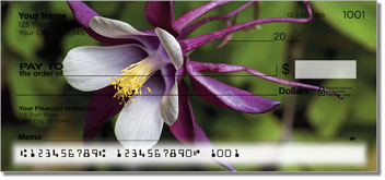 Columbine Flower Design Checks