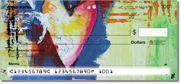 Hearts and Stars Personalized Checks