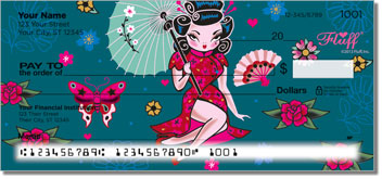 Geisha Girl Personalized Checks