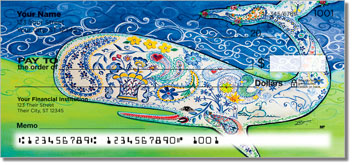 Floral Whale Design Checks