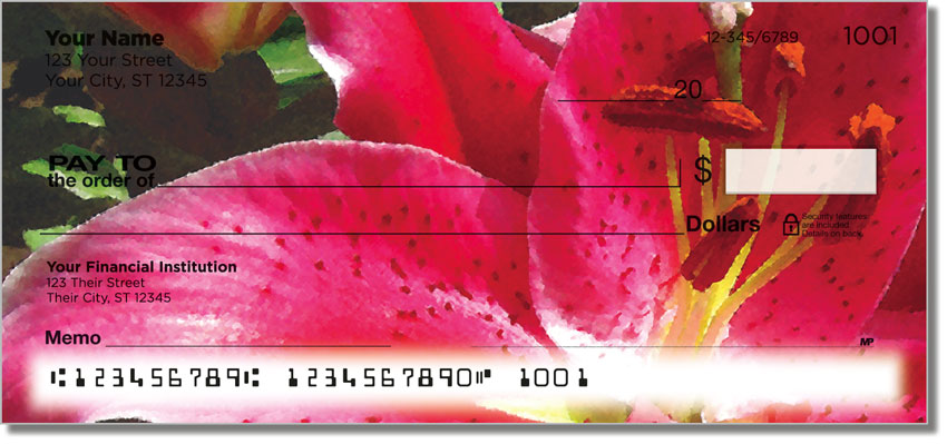 Bulone Floral Personal Checks