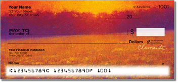 Evening Glow Personalized Checks