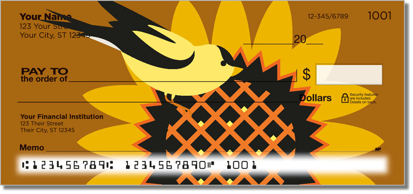 Goldfinch and Cardinal Checks