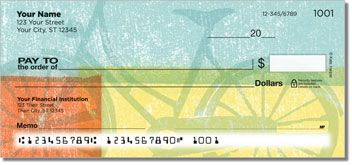 Bike Art Personalized Checks