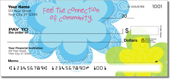 Mod Floral Personalized Checks