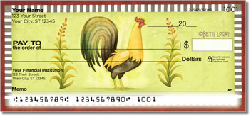 Country Rooster Design Checks