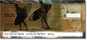 Tropical Shadow Box Personalized Checks
