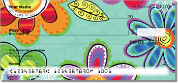 Fanciful Flower Design Checks