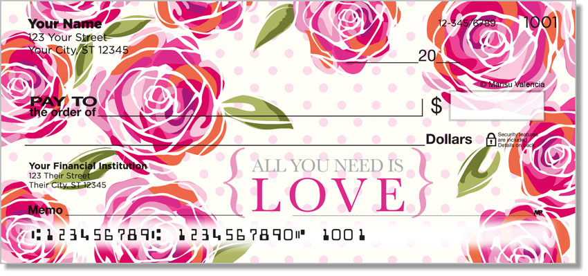 Roses for Taylor Personal Checks