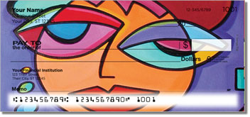 Cubist Gal Pal Personalized Checks