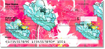 Breezy Blooms Personalized Checks