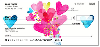 I Heart You Design Checks