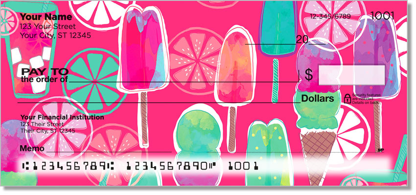 Popsicle Delight Personal Checks