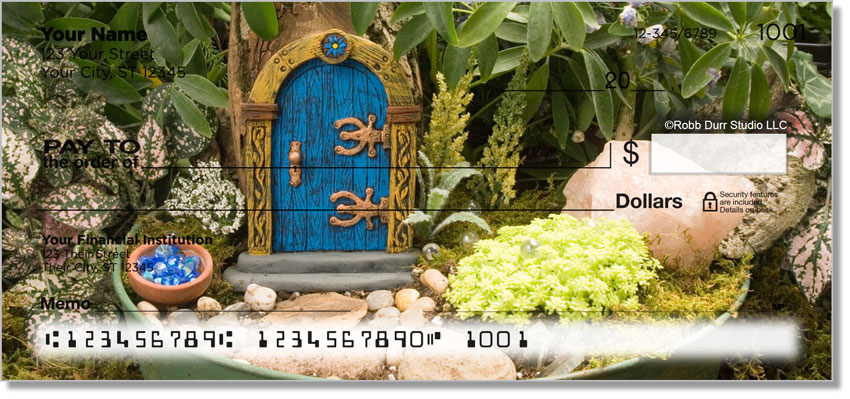 Miniature Fairy Garden Personal Checks