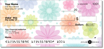 Geo Floral Personalized Checks