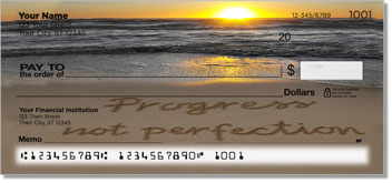 Recovery Sand Scribbles Personalized Checks