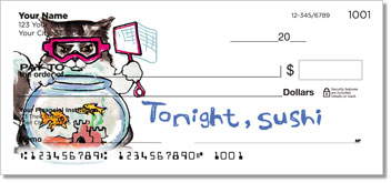 Wat Cat Personalized Checks
