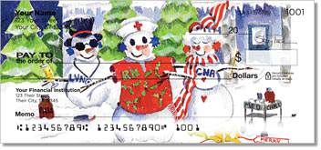 Snow Worker Personalized Checks