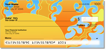 Valencia-Bruch Pop Art Personalized Checks