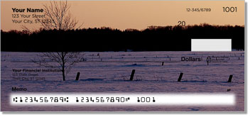 Country Fence Personalized Checks
