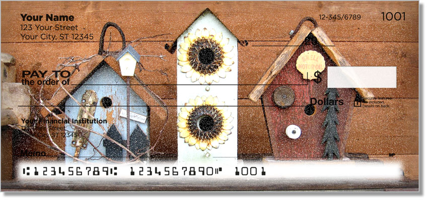Country Birdhouse Personal Checks