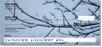 Winter Snow Personalized Checks