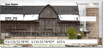 Barnyard Scene Personalized Checks