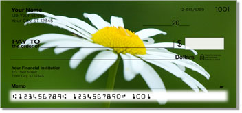 White Flower Design Checks