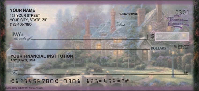 Quiet Escapes by Thomas Kinkade Checks