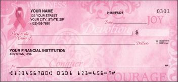 Hope for the Cure-Breast Cancer Theme Checks