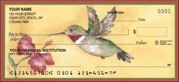 Colorful Hummingbirds Design Checks
