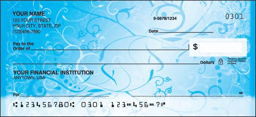 Ivy Flower Personal Checks