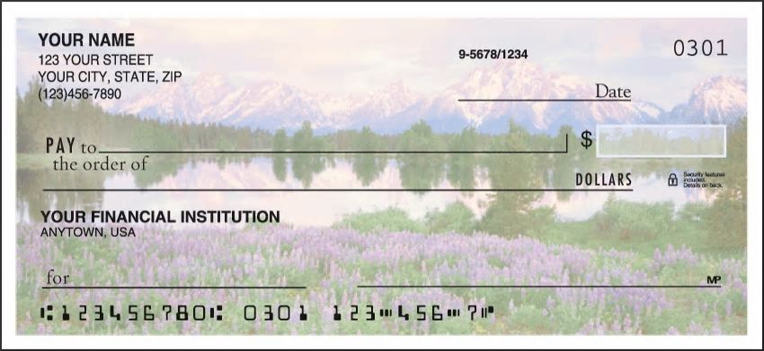 Natures Majesty Side Tear Personal Checks