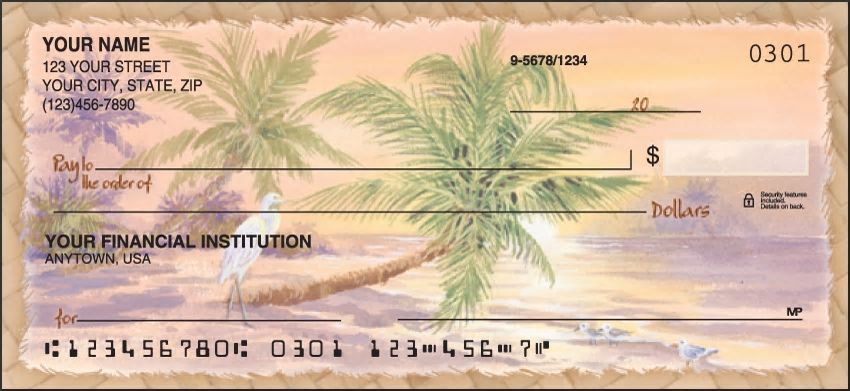 Palm Trees Personal Checks