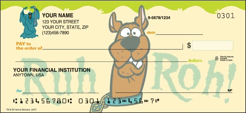 Scooby-Dooby-Doo Personal Checks