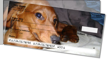 Dachshund Side Tear Design Checks