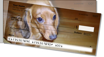 Dachshund Side Tear Theme Checks