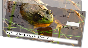 Frog Side Tear Personalized Checks
