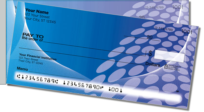 Blue Contempo Side Tear Checks