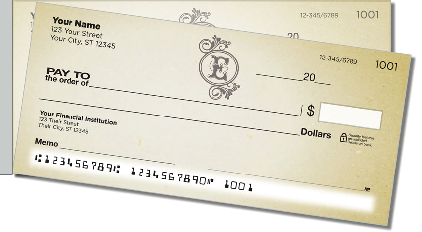 E Monogram Side Tear Checks