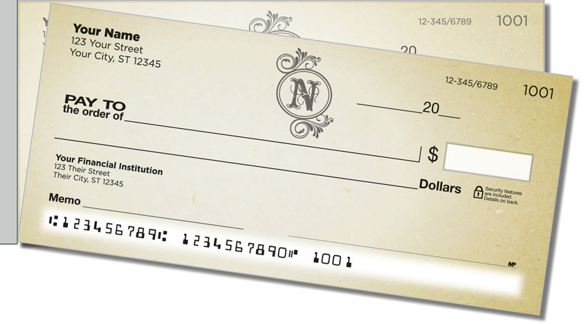 N Monogram Side Tear Checks