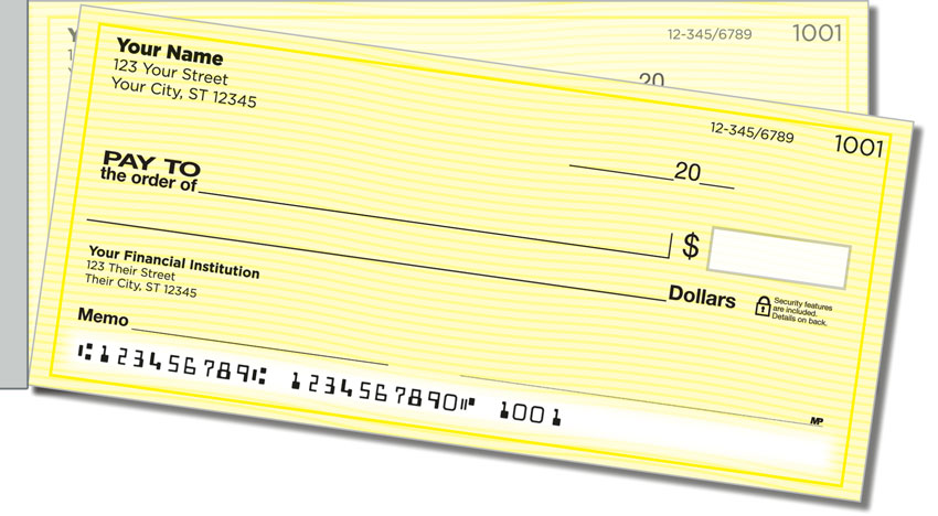 Yellow Safety Side Tear Checks
