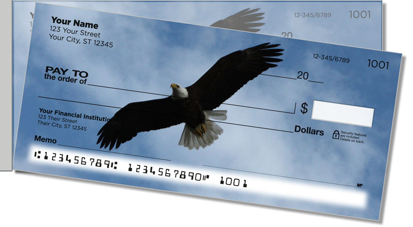 Bald Eagle Side Tear Personal Checks