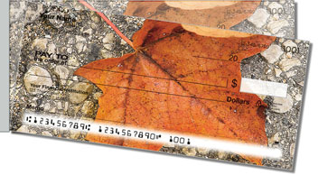 Autumn Leaves Side Tear Personalized Checks