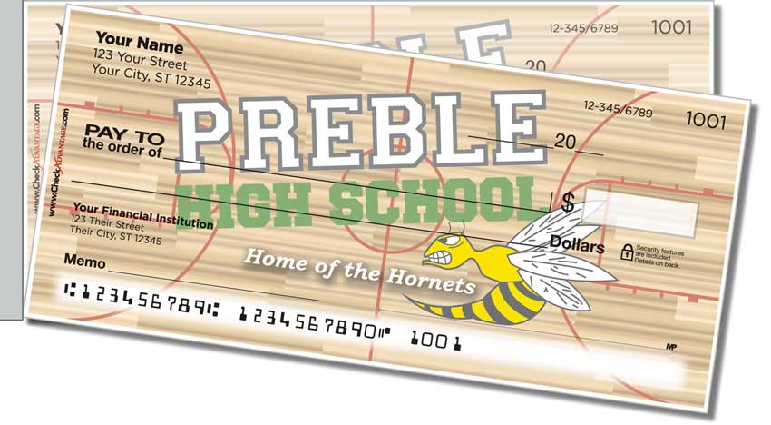 Preble Athletic Side Tear Personal Checks