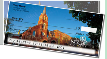 St. Norbert Campus Side Tear Personalized Checks