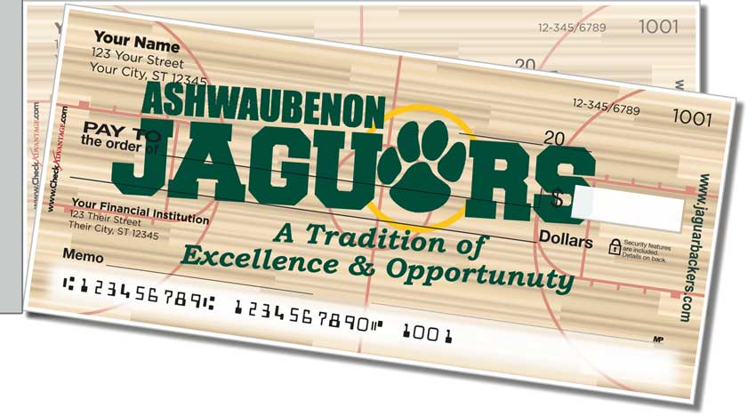 Ashwaubenon Athletic Side Tear Personal Checks