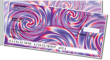 Psychedelic Swirl Side Tear Theme Checks